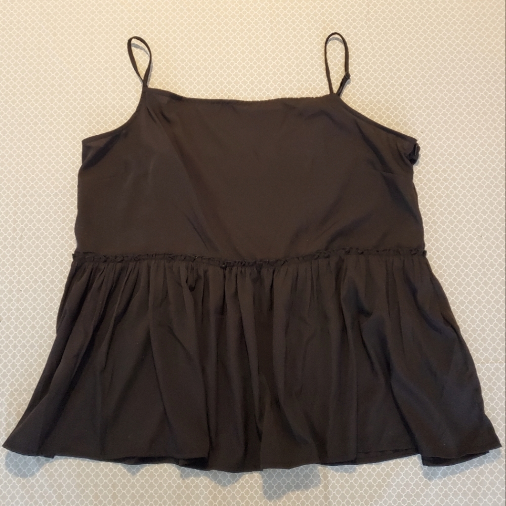 boohoo flowy spaghetti strap top